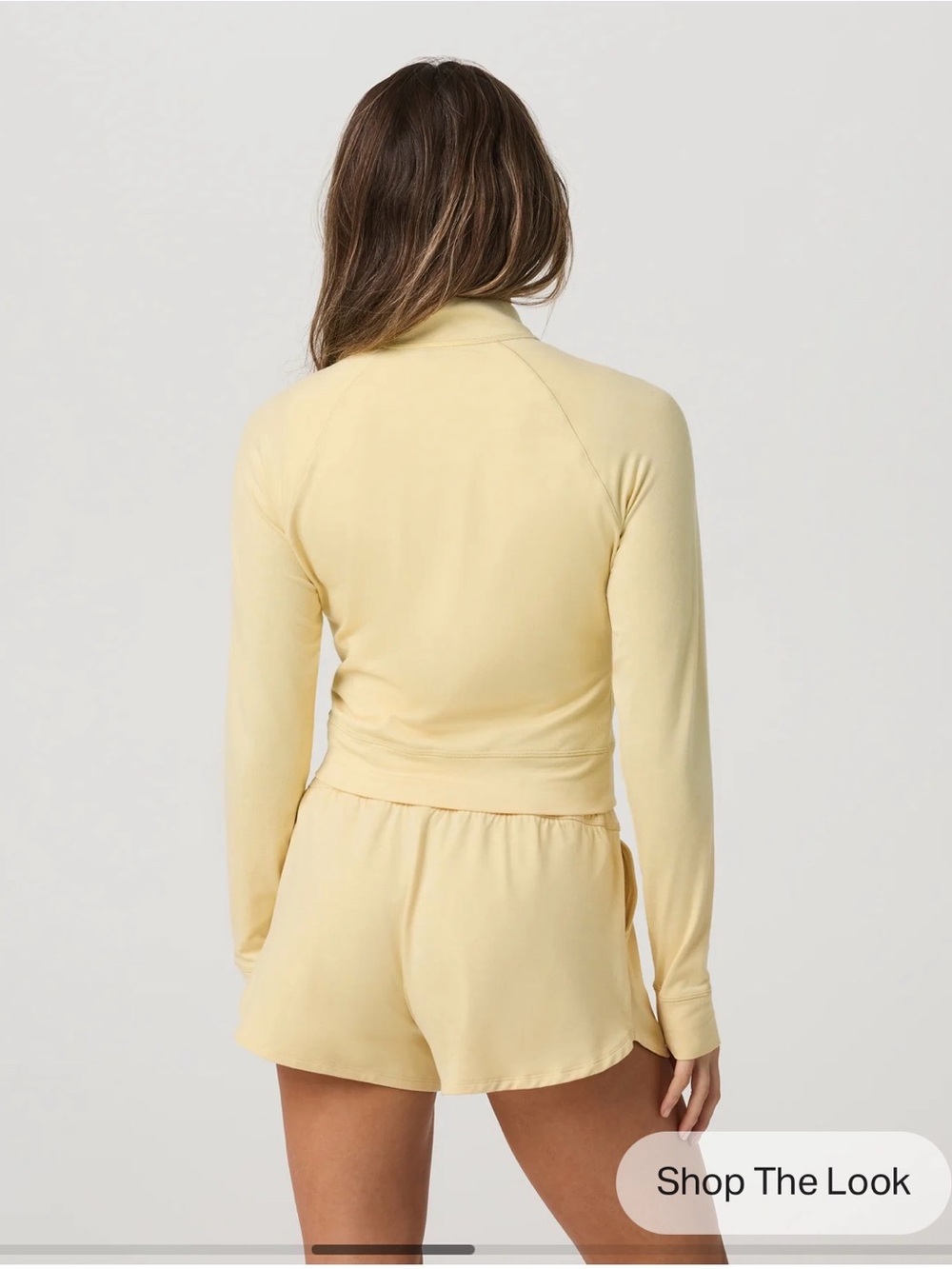 Halo Mini Track Jacket -Lemon Snap Heather - Picture 3 of 8